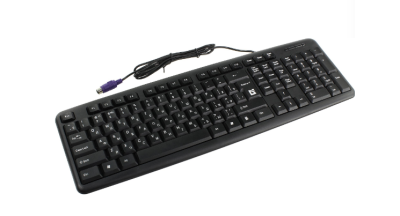 Defender Клавиатура  Element HB-520 Black PS/2 [45520] {Проводная, 104+3кн. управление} фото в интернет-магазине Business Service Group