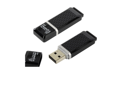 Smartbuy USB Drive 16Gb Quartz series Black SB16GBQZ-K фото в интернет-магазине Business Service Group