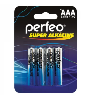 Perfeo LR03/4BL Super Alkaline (4 шт. в уп-ке) фото в интернет-магазине Business Service Group