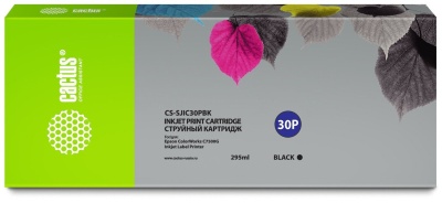 Картридж струйный Cactus CS-SJIC30PBK черный (295мл) для Epson ColorWorks TM-C7500G фото в интернет-магазине Business Service Group