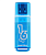 Smartbuy USB Drive 16Gb Glossy series Blue SB16GBGS-B