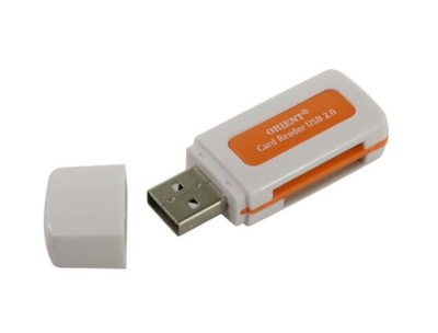 USB 2.0 Card Reader Micro ORIENT CR-011R  SDHC/SDXC/microSD/MMC/MS/MS Duo/M2 фото в интернет-магазине Business Service Group