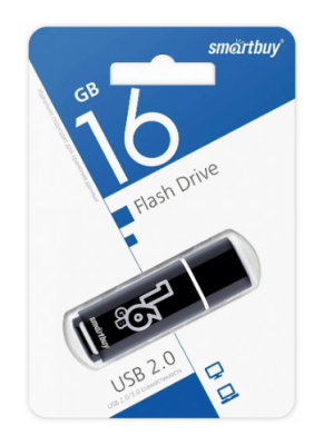 Smartbuy USB Drive 16Gb Glossy series Black SB16GBGS-K фото в интернет-магазине Business Service Group