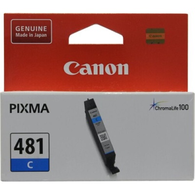 Картридж струйный Canon CLI-481 C 2098C001 синий (5.6мл) для Canon Pixma TS6140/TS8140TS/TS9140/TR7540/TR8540 фото в интернет-магазине Business Service Group