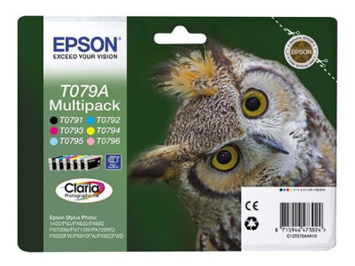 EPSON C13T079A4A10 Epson набор картриджей для P50/PX660 (черный,пурпурный,голуб,желтый,светло-пурпур,светло-голуб) (cons ink) фото в интернет-магазине Business Service Group