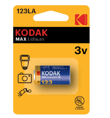 Kodak CR123(A) [ K123LA] (6/12/9000) ULTRA (1 шт. в упаковке) фото в интернет-магазине Business Service Group