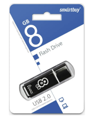 Smartbuy USB Drive 8Gb Glossy series Black SB8GBGS-K фото в интернет-магазине Business Service Group