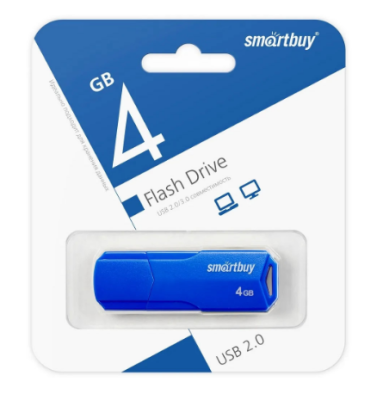 Smartbuy USB Drive 4Gb  CLUE Blue (SB4GBCLU-BU) фото в интернет-магазине Business Service Group