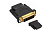 ORIENT Переходник C485, HDMI F - DVI M (24+1), позолоч.разъемы (27485)