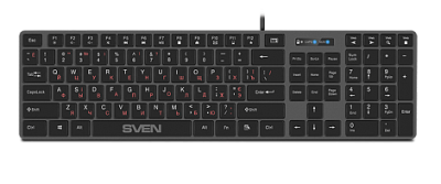 Клавиатура Sven KB-E5000 серый металлик (109 кл.+12Fn) фото в интернет-магазине Business Service Group