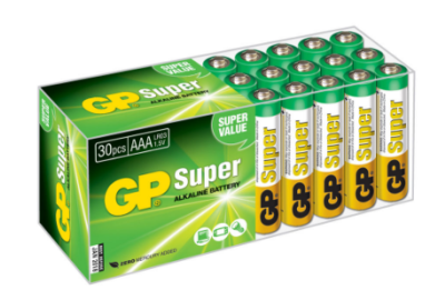 Батарея GP Super Alkaline 24A LR03 AAA (30шт) фото в интернет-магазине Business Service Group