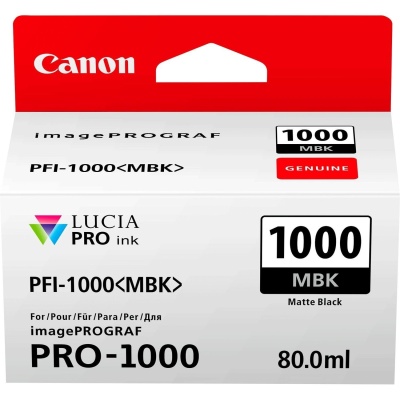 Картридж струйный Canon PFI-1000 MBK 0545C001 черный матовый для Canon Pixma MG5740/MG6840/MG7740 фото в интернет-магазине Business Service Group
