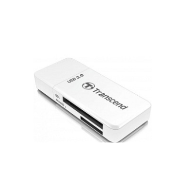 USB 3.0 Multi-Card Reader F5 All in 1 Transcend [TS-RDF5W] White фото в интернет-магазине Business Service Group