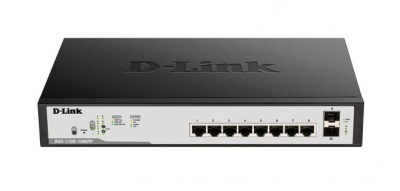 D-Link DGS-1100-10MPPV2/A2A Настраиваемый коммутатор EasySmart с 8 портами 10/100/1000Base-T и 2 портами 1000Base-X SFP фото в интернет-магазине Business Service Group