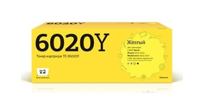 T2 106R02762 Картридж (TC-X6020Y) для Xerox Phaser 6020/6022/WorkCentre 6025/6027 (1000k) Yellow фото в интернет-магазине Business Service Group
