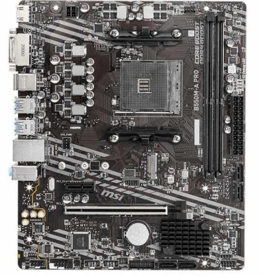 Материнская плата MSI B550M-A PRO Soc-AM4 AMD B550 2xDDR4 mATX AC`97 8ch(7.1) GbLAN RAID+DVI+HDMI фото в интернет-магазине Business Service Group