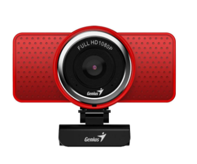Web-камера Genius ECam 8000 Red {1080p Full HD, вращается на 360°, универсальное крепление, микрофон, USB}  [32200001407] фото в интернет-магазине Business Service Group