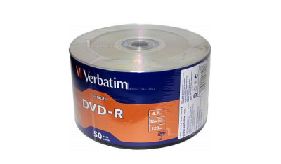 Verbatim  Диски DVD-R  4.7Gb, 16-x Data Life (50 шт) (43791) фото в интернет-магазине Business Service Group