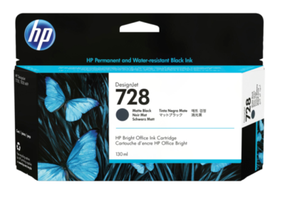 HP 728 130-ml Matte Black DesignJet Ink Cartridge [3WX25A] фото в интернет-магазине Business Service Group