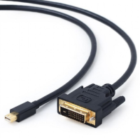 Cablexpert Кабель mDP-DVI, 20M/25M, 1.8м, черный, позол.разъемы, пакет (CC-mDPM-DVIM-6)