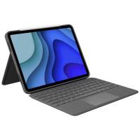 920-010187 Logitech клавиатура-чехол Combo Touch для iPad Pro (5-го поколения) с диагональю 12,9 дюйма, Oxford Grey