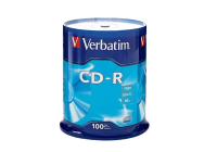 Verbatim Диски CD-R 700Mb 52x Cake Box (100шт) (43430)
