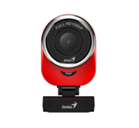 Web-камера Genius QCam 6000 Red {1080p Full HD, вращается на 360°, универсальное крепление, микрофон, USB} [32200002408]