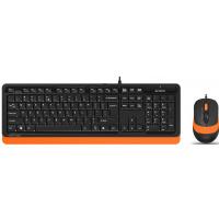A-4Tech Клавиатура + мышь A4 Fstyler F1010 ORANGE клав:черный/оранжевый мышь:черный/оранжевый USB [1147551]