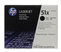 HP Q7551XD Картридж ,Black{LaserJet P3005/M3027mfp/M3035mfp, Black, 2-pack, (2 x 13000стр.)}