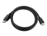 Cablexpert Кабель DisplayPort-HDMI, 7.5м, 20M/19M, черный, экран, пакет (CC-DP-HDMI-7.5M)