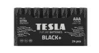 Tesla BLACK AAA+ 24ks Alkaline baterie AAA (LR03, минипальчиковая, термоусадочная плёнка/24 шт)