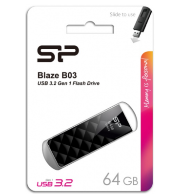 USB-флеш Silicon Power Blaze 3.2 64GB черный фото в интернет-магазине Business Service Group