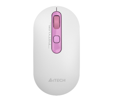 A-4Tech Мышь Fstyler FG20 Sakura белый/розовый оптическая (2000dpi) беспроводная USB (4but) [1598991] фото в интернет-магазине Business Service Group