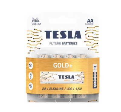 Tesla GOLD AA+ 4ks GOLD Alkaline baterie AA (LR06, пальчиковая, блистер/4 шт) фото в интернет-магазине Business Service Group
