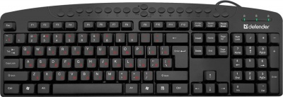 Defender Клавиатура  Atlas HB-450 RU [45450] {черный, мультимедиа 124 кн} фото в интернет-магазине Business Service Group