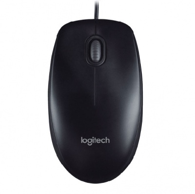 Мышь проводная Logitech B100 USB черный фото в интернет-магазине Business Service Group