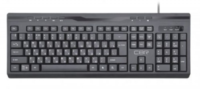 CBR KB 335HM, Клавиатура проводная полноразмерная, USB, 104 клавиши + 8 мультимедиа клавиш, встроенный 2-портовый USB-хаб, ABS-пластик, длина кабеля 1,5 м фото в интернет-магазине Business Service Group