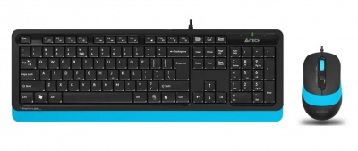 Клавиатура + мышь A4Tech Fstyler F1010 клав:черный/синий мышь:черный/синий USB Multimedia фото в интернет-магазине Business Service Group