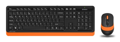 A-4Tech Клавиатура + мышь A4 Fstyler FG1010 ORANGE клав:черный/оранжевый мышь:черный/оранжевый USB беспроводная [1147574] фото в интернет-магазине Business Service Group