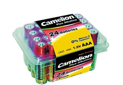 Camelion  LR03 Plus Alkaline PB-24 (LR03-PB24, батарейка,1.5В) (24 шт. в уп-ке) фото в интернет-магазине Business Service Group