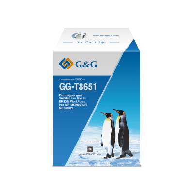 Картридж струйный G&G GG-T8651 черный (176мл) для Epson WorkForce Pro WF-M5690DWF/M5190DW фото в интернет-магазине Business Service Group