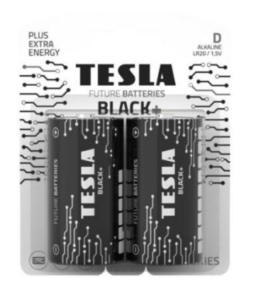 Tesla BLACK D+ Alkaline блистер  (2 шт. в уп-ке) фото в интернет-магазине Business Service Group