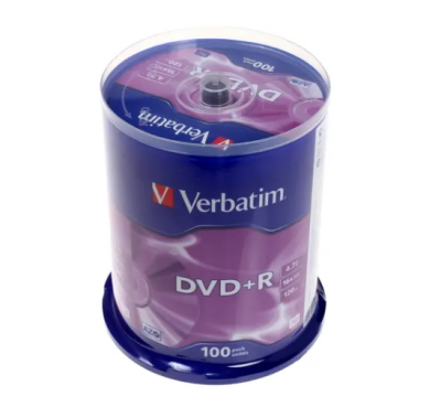 Verbatim  Диски DVD+R  4.7Gb 16-х, 100шт, Cake Box (43551) фото в интернет-магазине Business Service Group