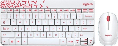 920-008212 Logitech Клавиатура + мышь MK240 Nano White-red фото в интернет-магазине Business Service Group