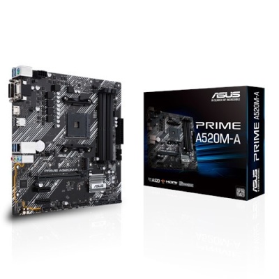 Asus PRIME A520M-A RTL {Soc-AM4 AMD A520 4xDDR4 mATX AC`97 8ch(7.1) GbLAN RAID+VGA+DVI+HDMI} фото в интернет-магазине Business Service Group
