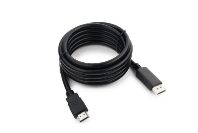 Кабель DisplayPort-HDMI Gembird/Cablexpert  3м, 20M/19M, черный, экран, пакет(CC-DP-HDMI-3M) фото в интернет-магазине Business Service Group
