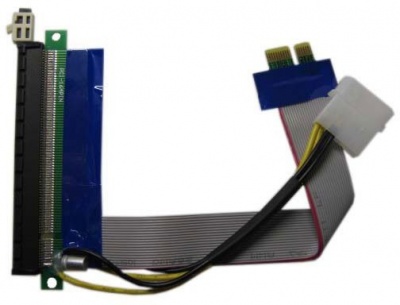 Переходник Espada PCI-E x1 - PCI-E x16, 0.15m (EPCIEX1-16pw) фото в интернет-магазине Business Service Group