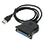 ORIENT Кабель-адаптер  ULB-225, USB Am to LPT DB25F, 0.85м, крепеж разъема - гайки