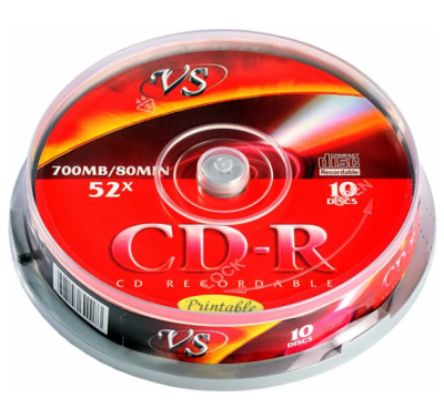 Диски VS CD-R 80 52x CB/10 Ink Print фото в интернет-магазине Business Service Group