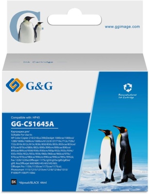 Картридж струйный G&G GG-C51645A черный (44мл) для HP DJ 710c/720c/722c/815c/820cXi/850c/870cXi/880c фото в интернет-магазине Business Service Group